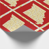 KAART VAN MISSOURI CADEAUPAPIER (Hoek)