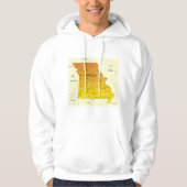 Kaart van Missouri Hoodie (Voorkant)