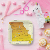 Kaart van Missouri Papieren Bordje (Feest)