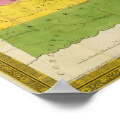 Kaart van Missouri Poster (Hoek)