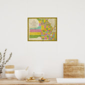 Kaart van Missouri Poster (Keuken)