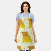 Kaart van Missouri Schort (Gedragen)