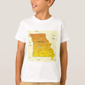 Kaart van Missouri T-shirt (Voorkant)