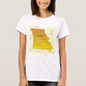 Kaart van Missouri T-shirt (Voorkant)
