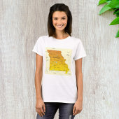 Kaart van Missouri T-shirt
