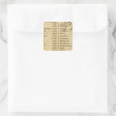 Kaart van Missouri Vierkante Sticker (Tas)