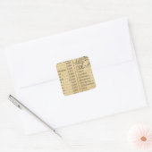 Kaart van Missouri Vierkante Sticker (Envelop)
