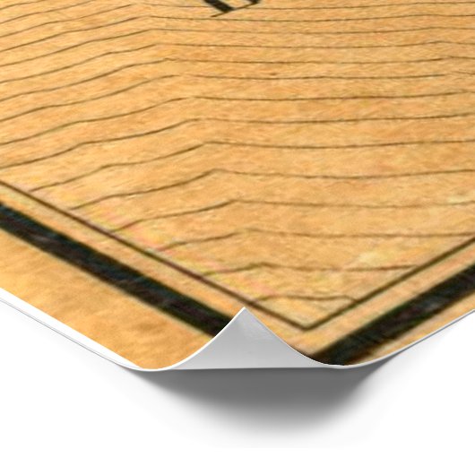  kaart van Mobile Alabama (1840) Poster (Hoek)