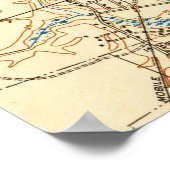  kaart van Mobile Alabama (1940) 2 Poster (Hoek)