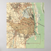  kaart van Mobile Alabama (1940) 2 Poster (Voorkant)