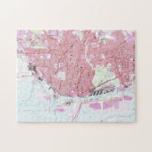 kaart van Mobile Alabama (1953) Legpuzzel (Horizontaal)