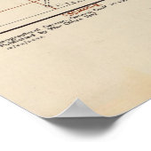  kaart van Modena Italië (1943) Poster (Hoek)