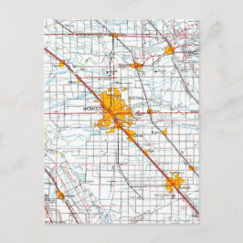  kaart van Modesto California