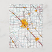  kaart van Modesto California (Voorkant)