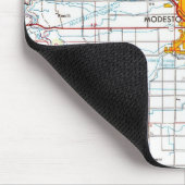  kaart van Modesto California Muismat (Hoek)