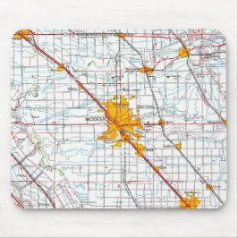  kaart van Modesto California Muismat