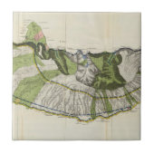  kaart van Molokai Hawaii (1906) Tegeltje (Voorkant)