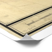 Kaart van Monmouth County New Jersey (1781) Poster (Hoek)