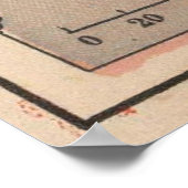 kaart van Montana (1885) Poster (Hoek)