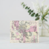 kaart van Montana, Wyoming en Idaho (1884) (Staand voorkant)