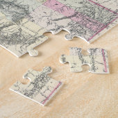  kaart van Montana, Wyoming en Idaho (1884) Legpuzzel (Zijkant)