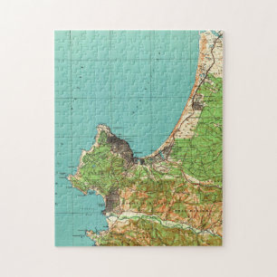 kaart van Monterey California (1941) Legpuzzel