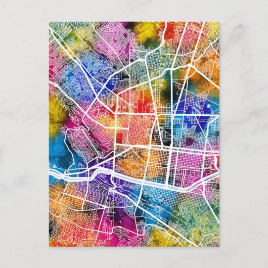 Kaart van Monterrey Mexico City (Voorkant)