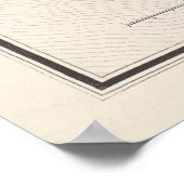 kaart van Montevideo Uruguay (1865) Poster (Hoek)