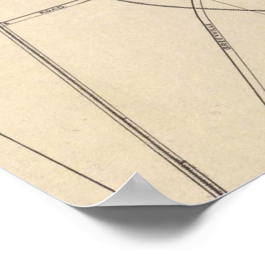  kaart van Montgomery Alabama (1899) Poster (Hoek)