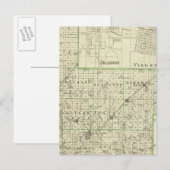 Kaart van Montgomery County, Hillsboro and Virden (Voorkant / Achterkant)