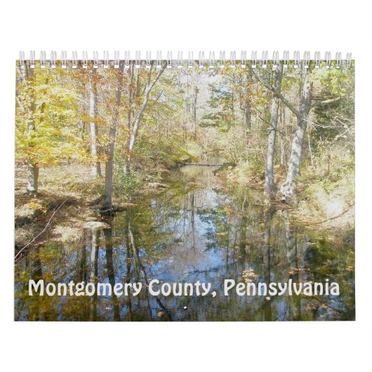 Kaart van Montgomery County Pennsylvania Kalender (Hoes)