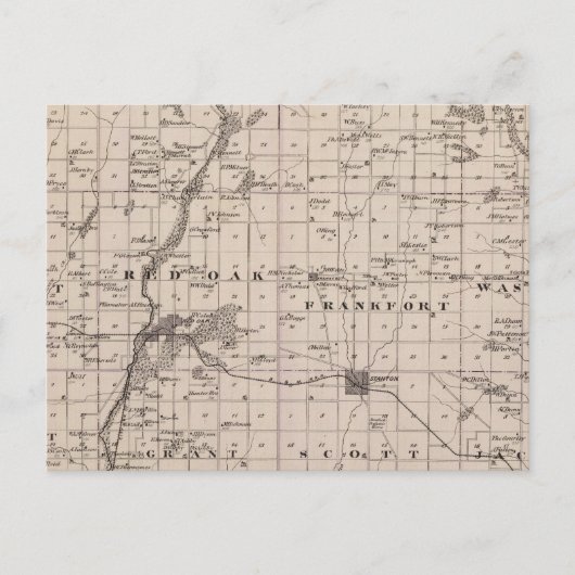 Kaart van Montgomery County, staat Iowa (Voorkant)