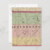 Kaart van Montmorency County, Michigan (Voorkant / Achterkant)