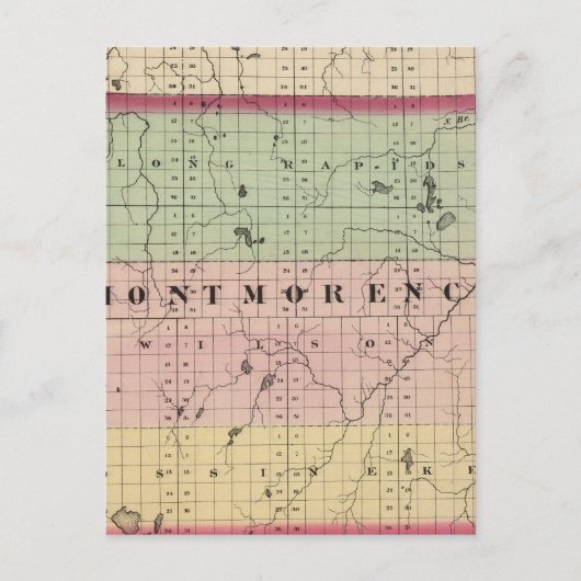 Kaart van Montmorency County, Michigan (Voorkant)