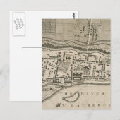  kaart van Montreal (1758) (Voorkant / Achterkant)