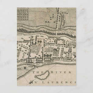  kaart van Montreal (1758)