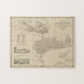  kaart van Montreal (1859) Legpuzzel (Horizontaal)