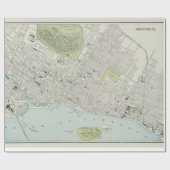 kaart van Montreal (1901) Cadeaupapier (Vlak)