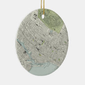  kaart van Montreal (1901) Keramisch Ornament (Rechts)