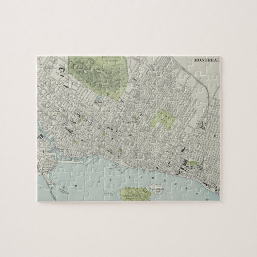  kaart van Montreal (1901) Legpuzzel (Horizontaal)