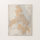 kaart van Montreal Canada (1915) Legpuzzel (Verticaal)