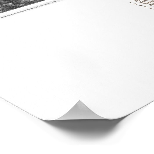 Kaart van Moosup, CT vanaf 1889 Poster (Hoek)