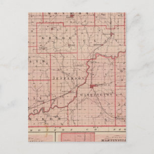 Kaart van Morgan County met Mooresville