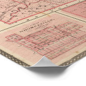 Kaart van Morgan County met Mooresville Poster (Hoek)