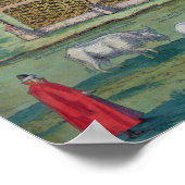 Kaart van Moskou Poster (Hoek)