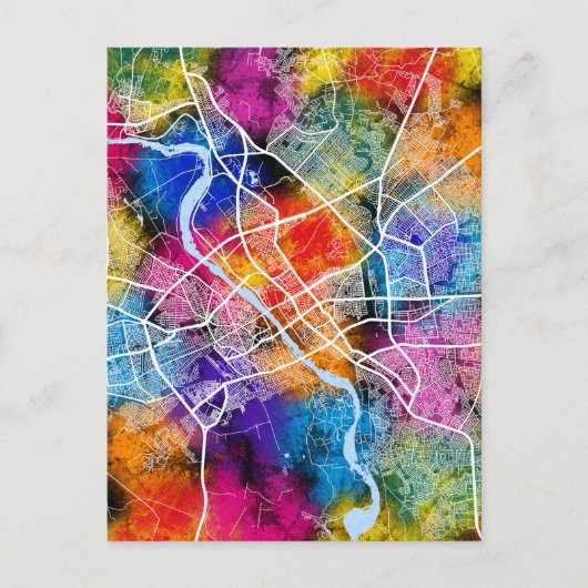 Kaart van Mosul Irak (Voorkant)