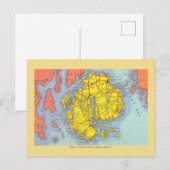  kaart van Mount Desert Island, Maine (Voorkant / Achterkant)