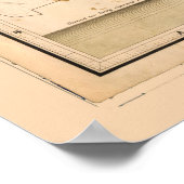 Kaart van Mumbai (Bombay), India (1855) Poster (Hoek)