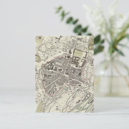  kaart van München Duitsland (1832) (Staand voorkant)