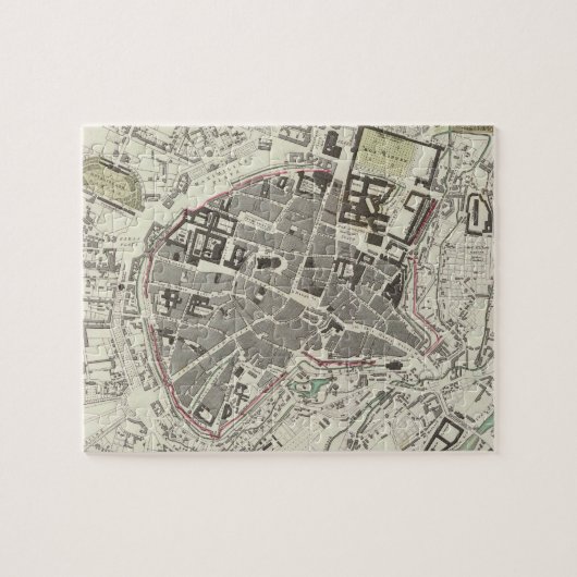  kaart van München Duitsland (1832) Legpuzzel (Horizontaal)